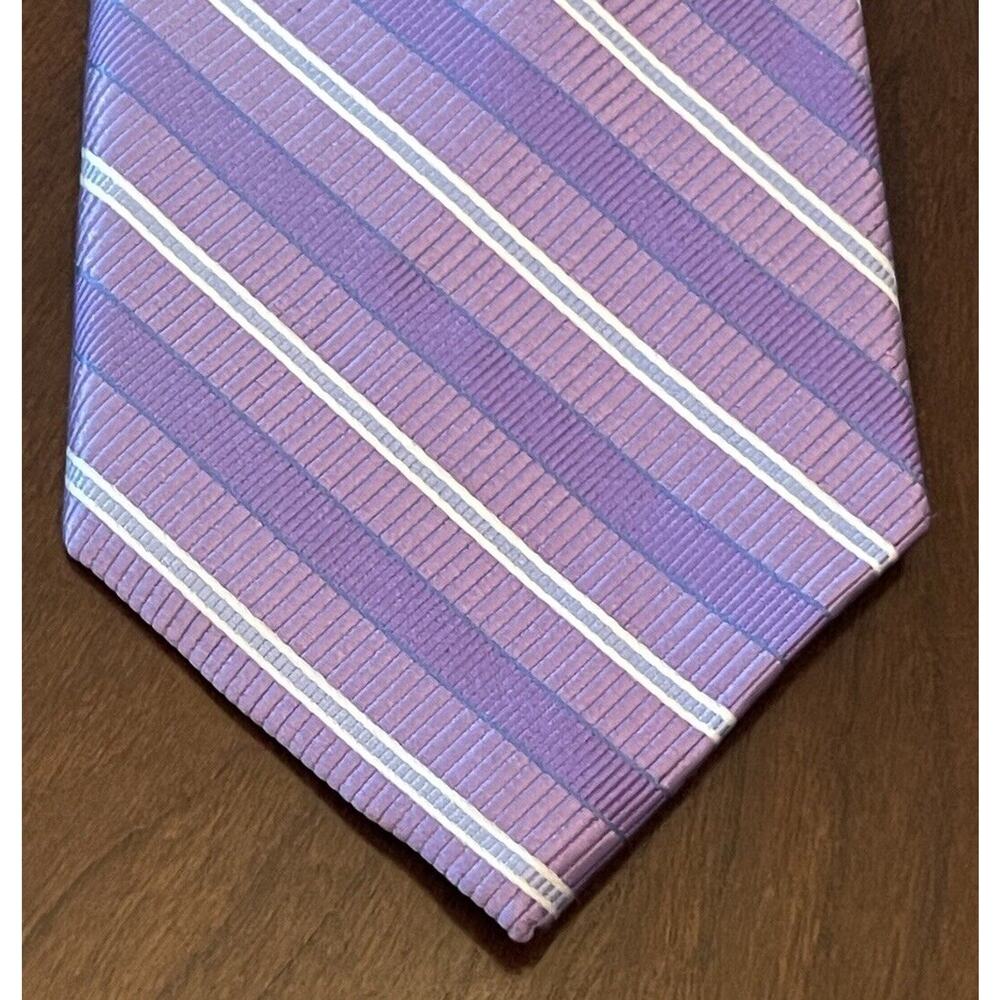 Rochester Purple Blue 100% Silk Men’s Neck Tie Made In China Long